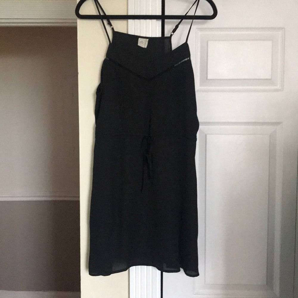 Paper Crane Black Sun Dress